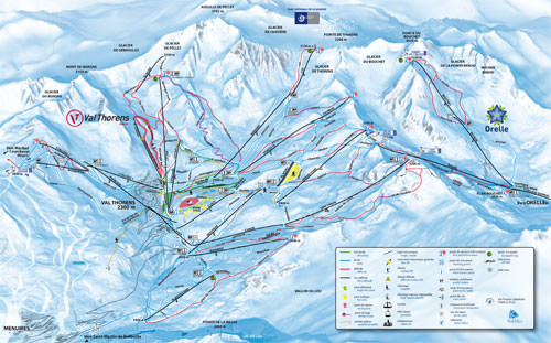 Val Thorens Piste Maps, up to date easy to use